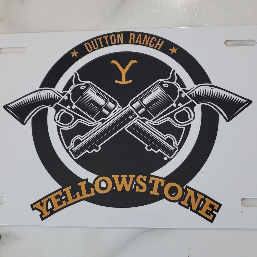 Yellowstone Dutton Ranch License Plate - Picture 3 of 5